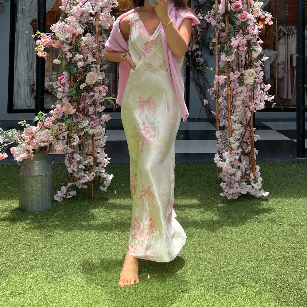 LoveShackFancy vintage slip dress